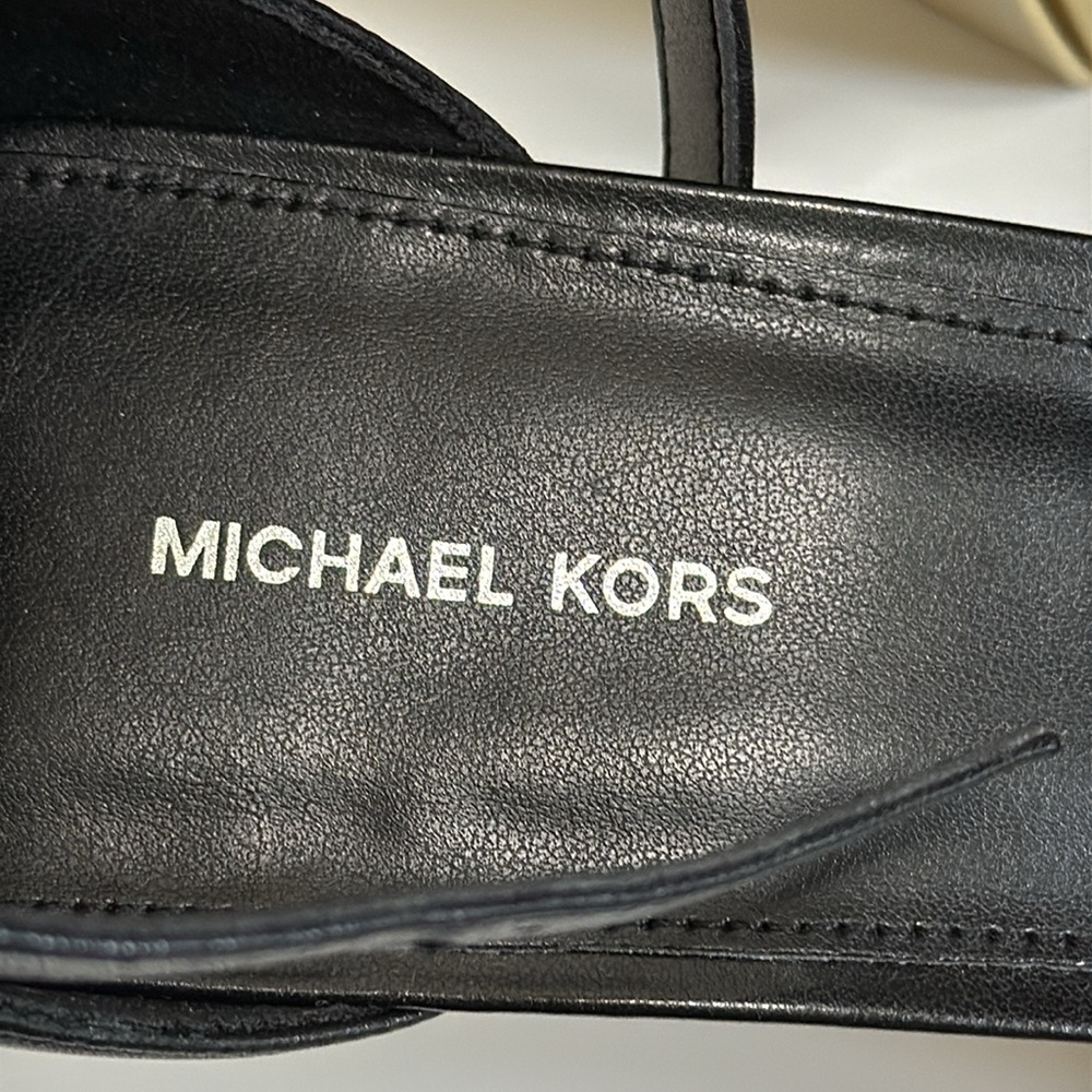 Michael Kors Black Jaida Heeled Sandals Size 11 - Picture 6 of 9
